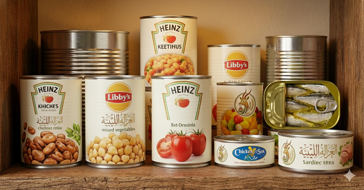 المعلبات المتنوعة